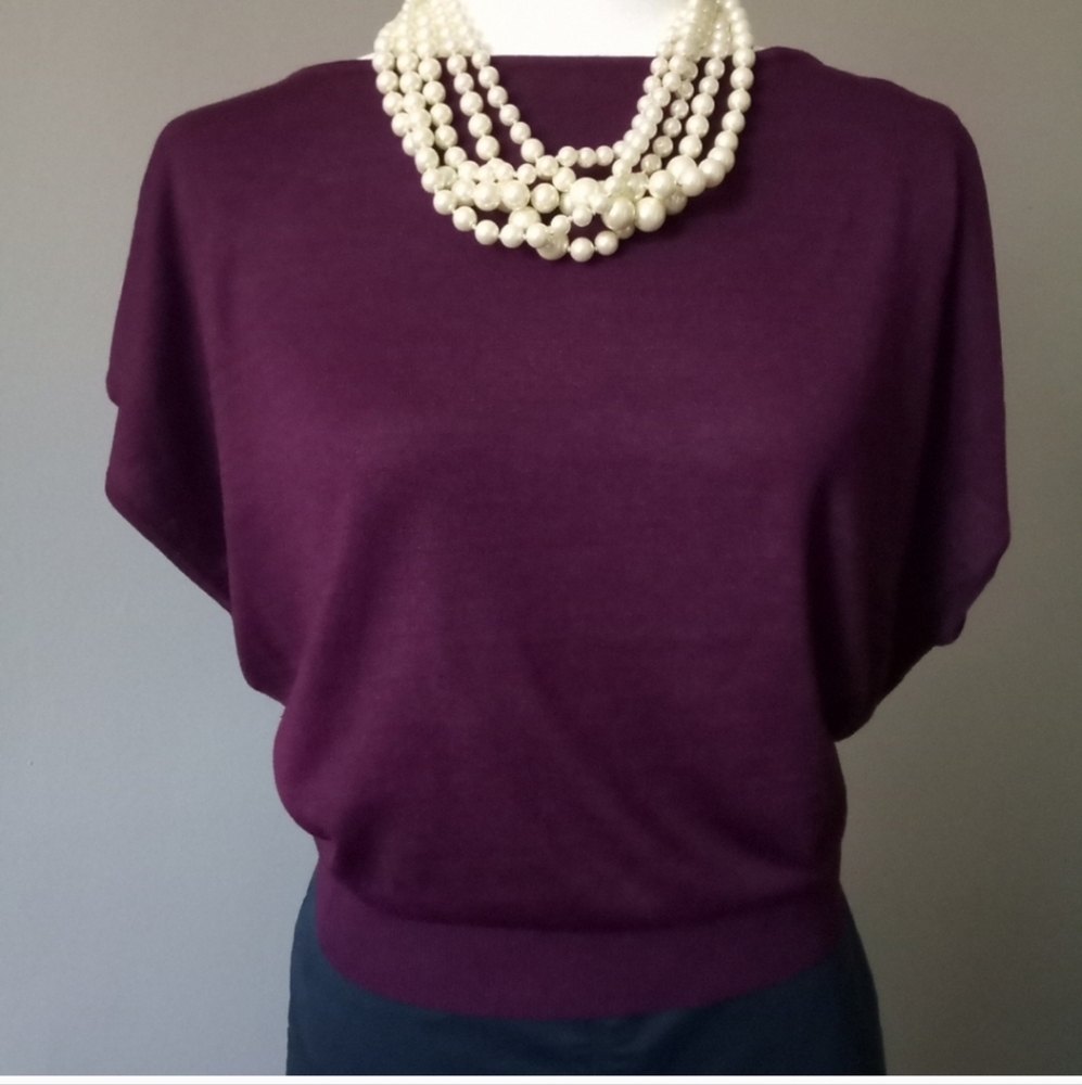 Lauren by Ralph Lauren Plum Blouse